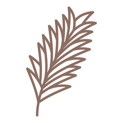 Fototapeta premium Palm leaf Icon