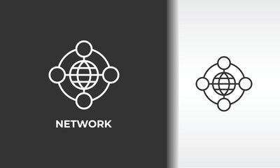 Network Vector, Icon Or Logo Sign Isolated Symbol Illustration
