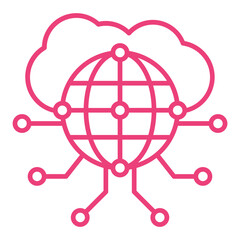 Cloud computing Icon
