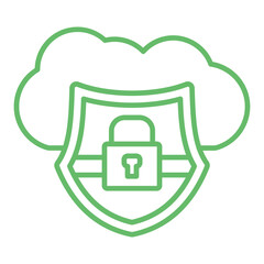 Cloud lock Icon