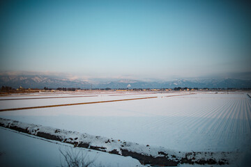 Late autumn and early winter in Tohoku, Japan