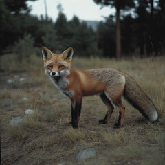 Fototapeta premium red fox vulpes