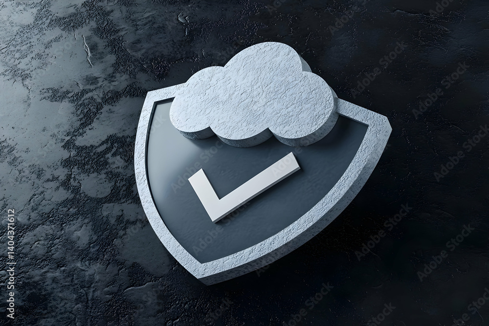 Poster secure cloud storage: digital asset protection and data security shield