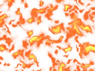 An abstract background image with a fluid, flowing pattern in shades of orange and white.  It resembles swirling flames or molten liquid.