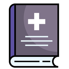 Fototapeta premium Medical book icon