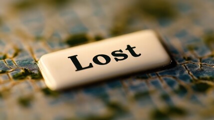 Lost Word on Map Feeling of Disorientation Uncertainty