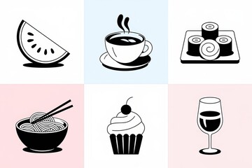 A Delightful Culinary Collection: Icons of Food and Drink