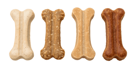 Assorted Dog Treats in Bone Shape, shaped, bone, background, black, shape, reward, biscuit, brown, prize, dog food