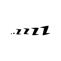 Zzz sleep snore effect vector icon