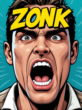 Zonk - Comic Expression Vector Text