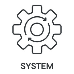 system concept simple design icons, simple style design inspiration for any interface and purpose suitable for symbols and more