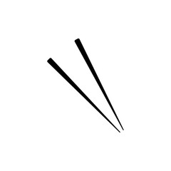 Chopsticks icon. Traditional asian bamboo utensils chopstick. Vector illustration
