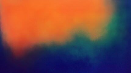 Naklejka premium Vibrant colorful gradient smooth surface blending orange, green, and blue hues, ideal for modern abstract design backgrounds.