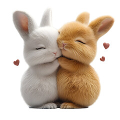 Adorable 3D Bunny Illustration
