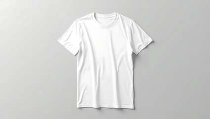 Plain White T-Shirt Isolated &ndash; Basic Fashion Item on Display