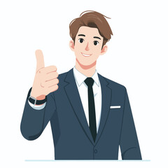business man logo design cartoon