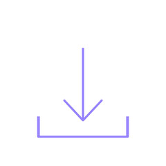 Download arrow web icon hand draw line cute cartoon illustration for decoration purple pattern or creative idea