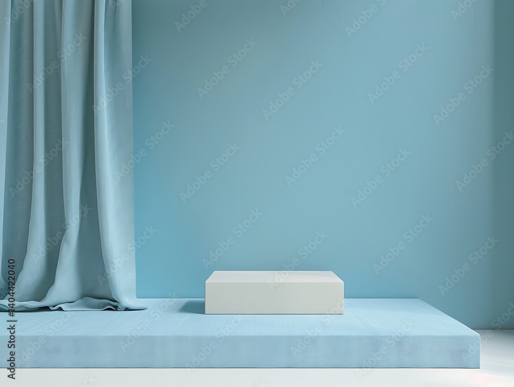 Fototapete minimalist solid color background with subtle linen texture and ultra-clean matte surface, sophistic