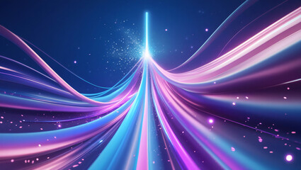 Neon light motion  lines 