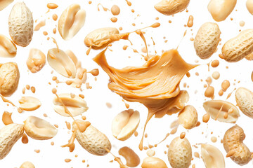 Peanut Butter Explosion: Nuts in Motion, Creamy Delight