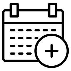 add calendar icon in vector illustration