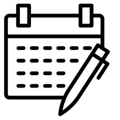 edit calendar icon in vector illustration