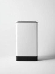 3D Render of a Compact Air Purifier Design on a Clean White Isolated Background with Minimalist and Professional Composition