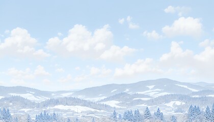 Winter Mountain Landscape