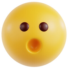 Amazed Face 3D Ilustration