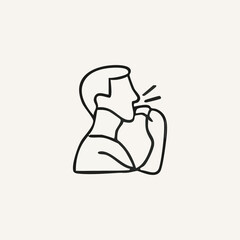 vector illustration of soccer elements in one line style