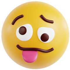 Mocking Face 3D Ilustration