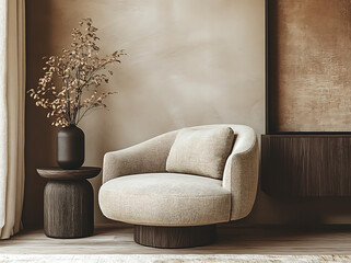 3d rendering loft luxury living room