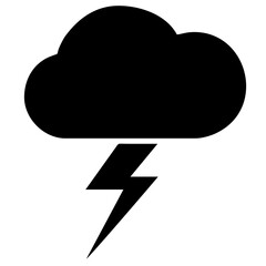 cloud and thunder vector