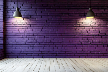 vintage room with brick wall