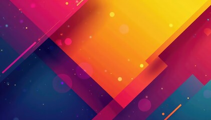 Geometric abstract design, bold colors, sharp lines, pattern, home, vivid