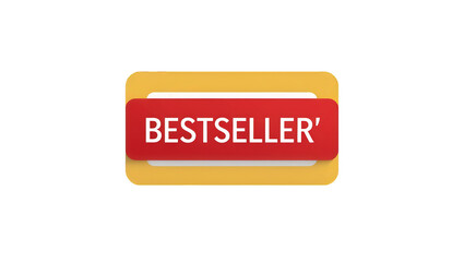 A vibrant and modern icon featuring the word "Bestseller" in bold text, perfect for highlighting top-selling products, popular items, and recommended choices in online stores or marketing materials.