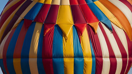 Abstract Background, View Inside Bright Colorful Hot Air Balloon Dome, background 