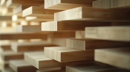 Carpenter assembling wooden shelf. Featuring carpentry and furniture assembly