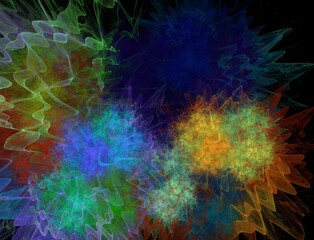 Imaginatory fractal abstract background Image