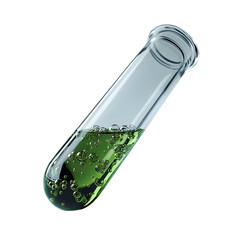 Fototapeta premium 3D Render Green Liquid Test Tube