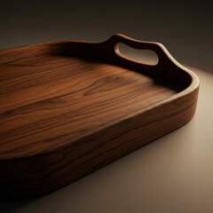 Wooden serving tray with handles decorative wood tray for breakfast in bed coffee