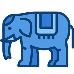 elephant two tone icon