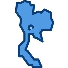 thailand two tone icon