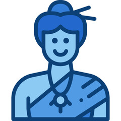 woman two tone icon
