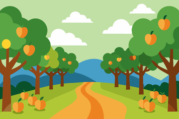 autumn landscape with trees
