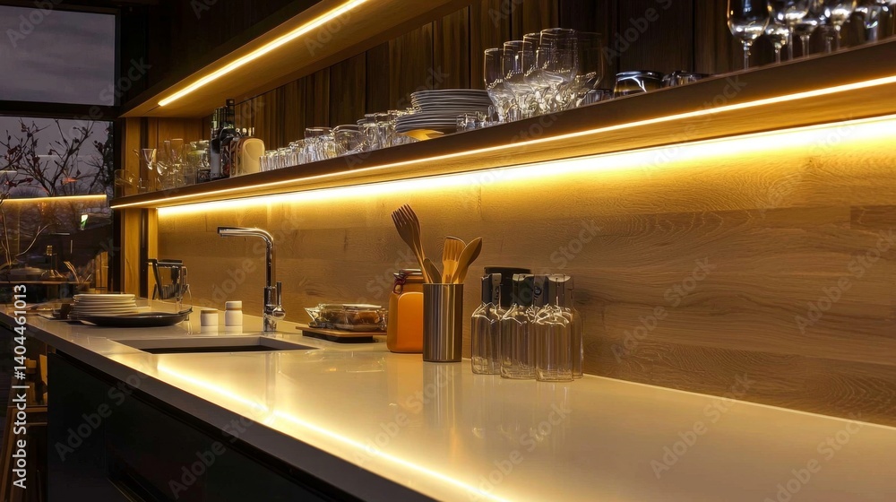 Poster practical guide to installing under-cabinet led strips for soft lighting