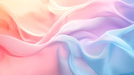 Fototapeta premium Abstract art of fluid smoke patterns pastel color background. Glowing soft pink, purple, and blue tones create a dreamy, sweet artistic feel