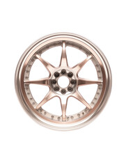 Obraz premium Dynamic car wheel showcase studio setting cutout background high-quality image focused viewpoint