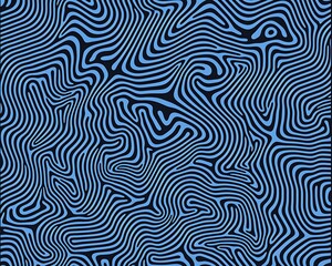 Abstract Blue and Black Pattern