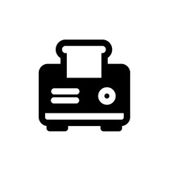 toaster glyph icon